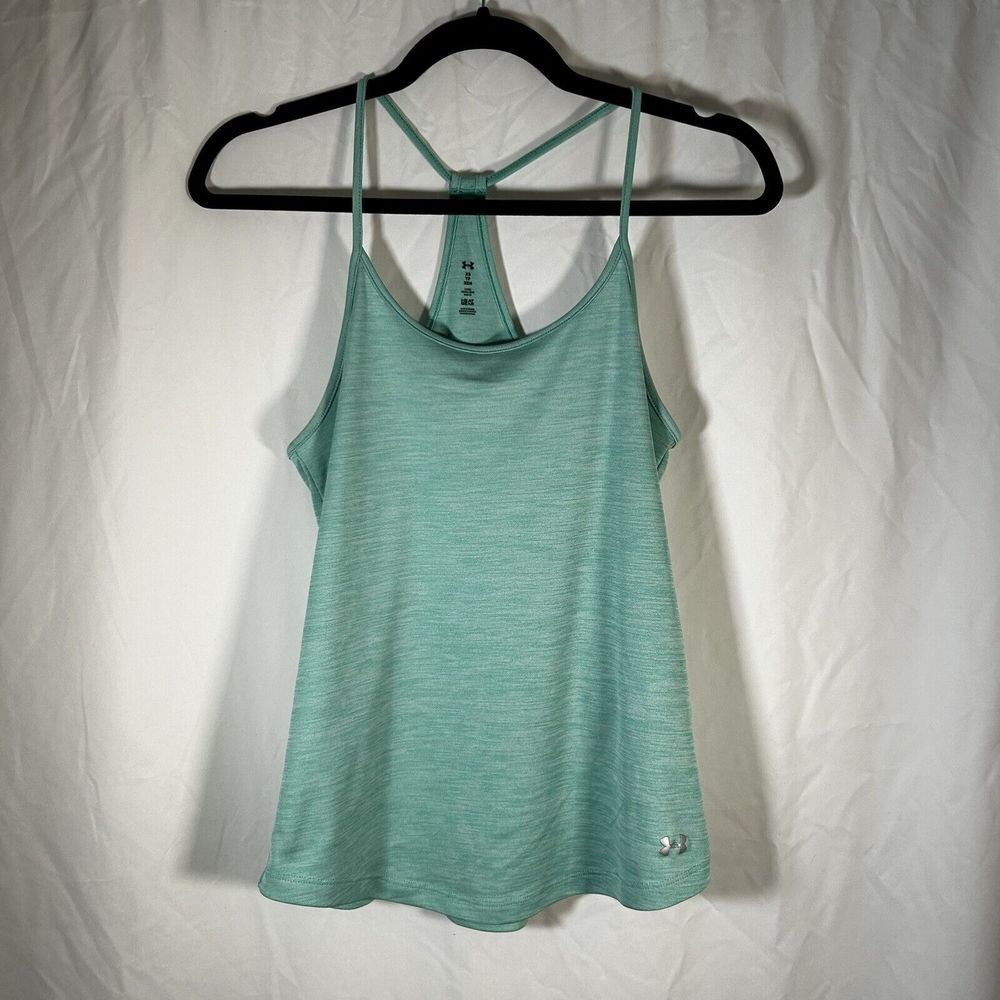 Under Armour Tank Top Women’s XS Green Sleeveless Heat Gear Lightweight